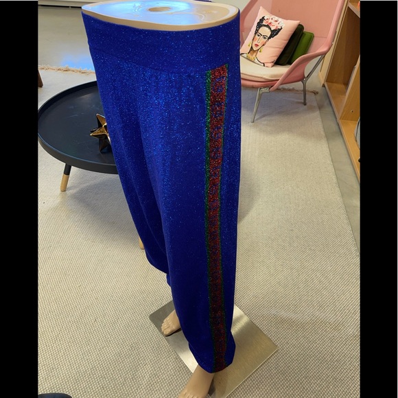 Gucci Wool Lame GG Stripe Pants - Picture 9 of 12